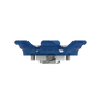 Side angle of blue Pivix Golf Spikes