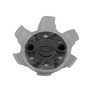 Front side angle of the gray and black Pivix Golf Spikes