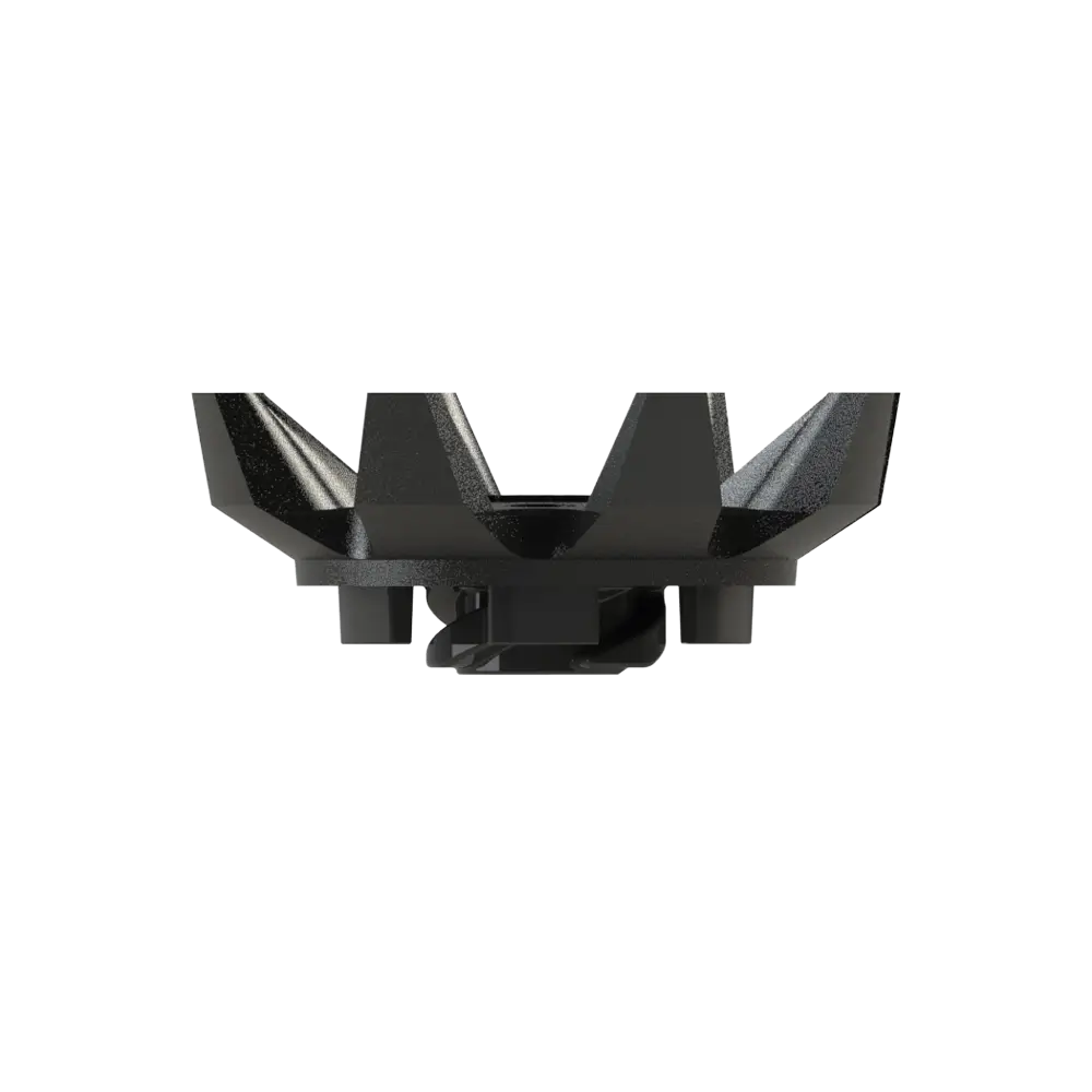Side angle of Black Widow golf traction spike.