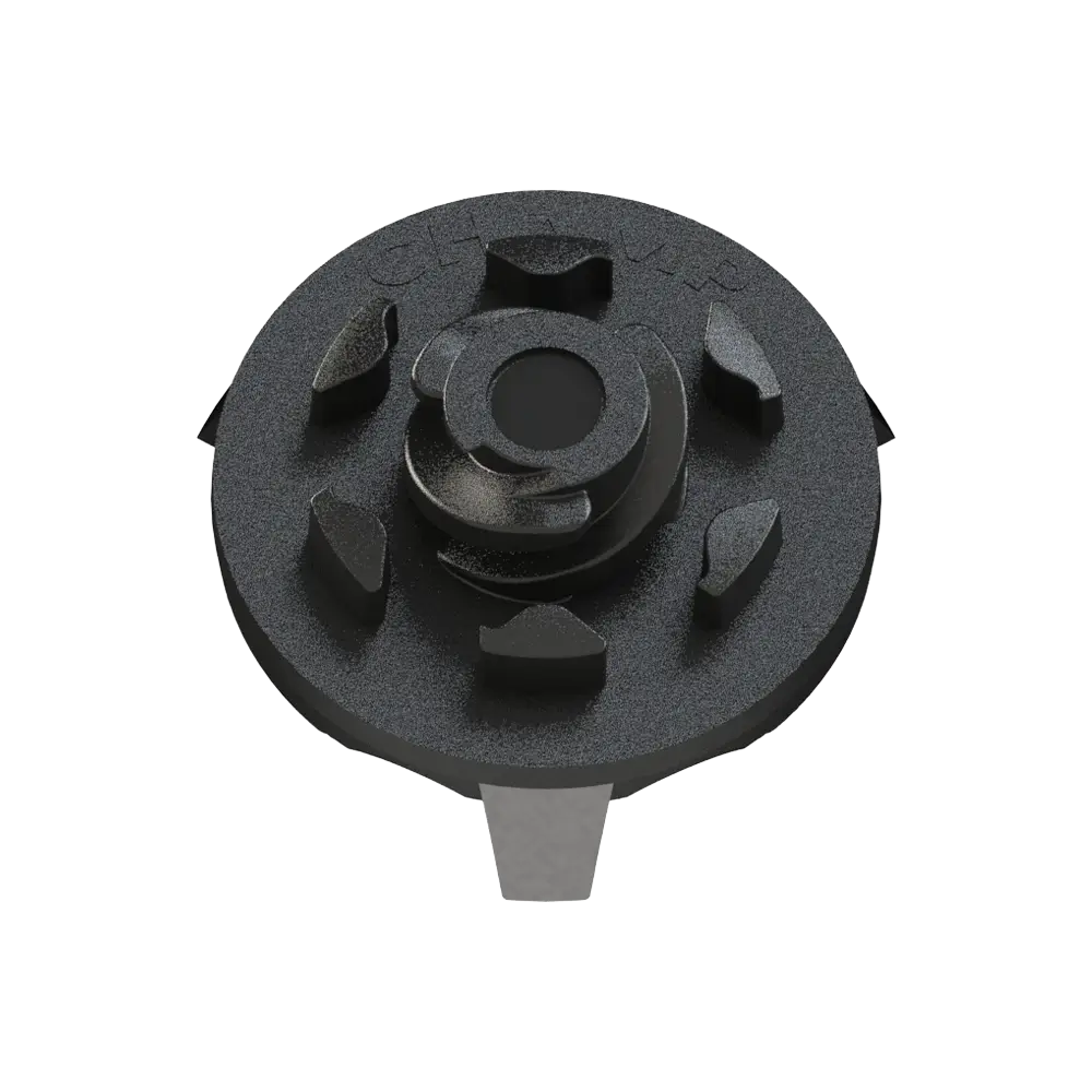 Back view of ProStinger Golf Spikes (Fast Twist®) | Silver/Black