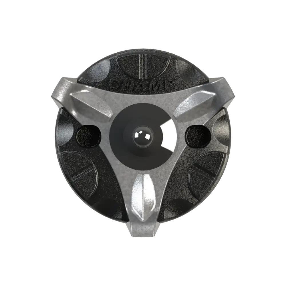 Front view of ProStinger Golf Spikes (Fast Twist®) | Silver/Black