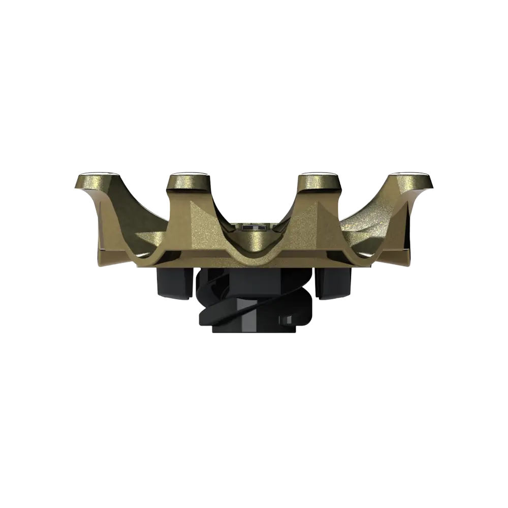 Side view of Pulsar Golf Spikes (Fast Twist®) | Gold/Black