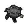 Back view of black Stealth spikes.