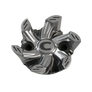 Front side angle of silver and black Helix Golf Spike