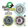 Fast Twist 3.0 shoe receptacle components with branding on a white background