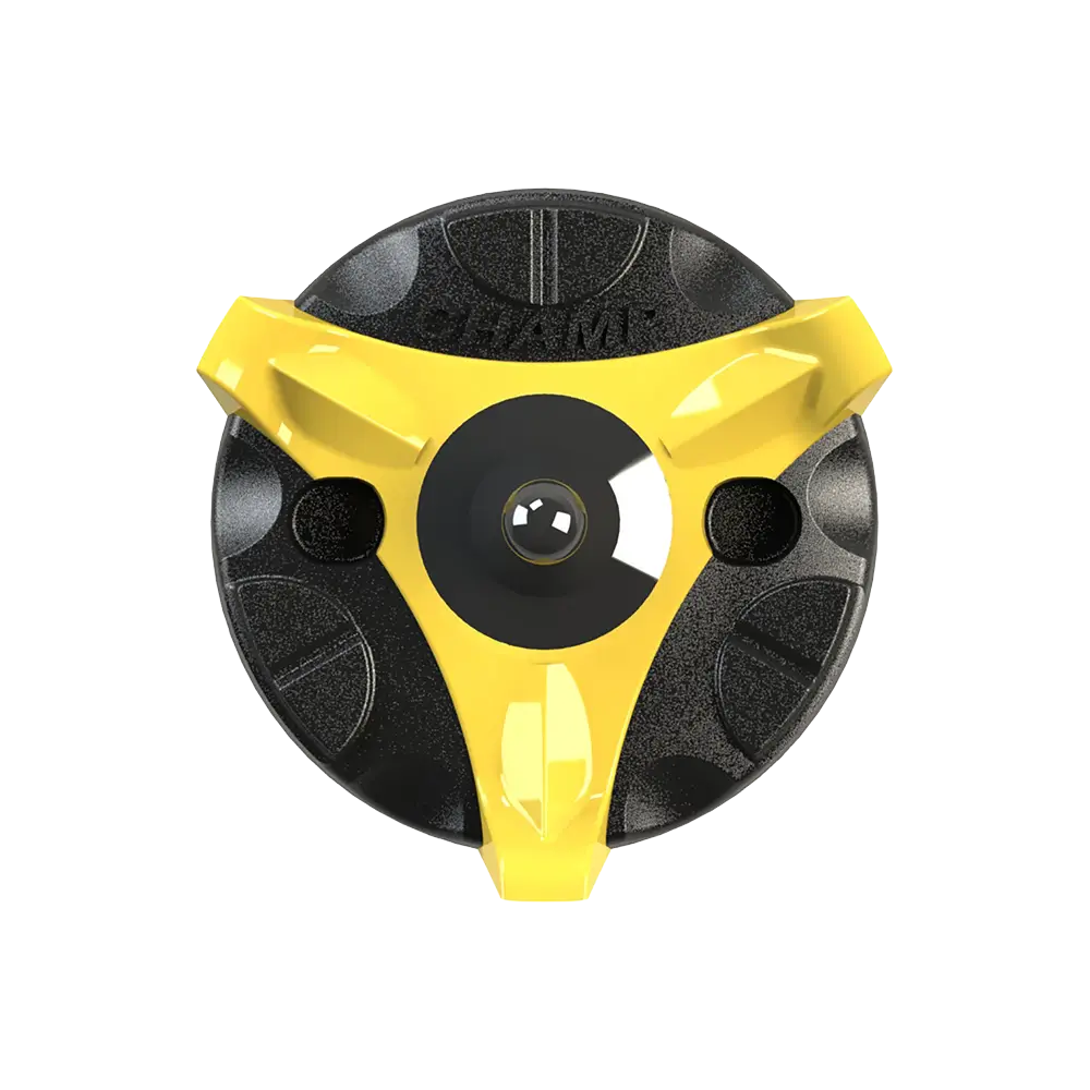 Front view of ProStinger Golf Spikes (Fast Twist® 3.0) | Yellow/Black
