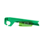 A green golf shoe spike tool and a soft spikes container.