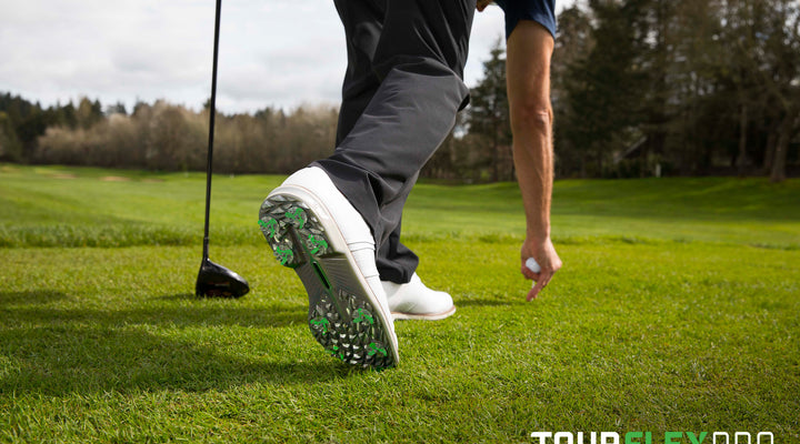 INDEPENDENT STUDY REVEALS SOFTSPIKES ALL-NEW TOUR FLEX PRO SPIKES PROVIDE A FIVE YARD DISTANCE ADVANTAGE OVER GOLFERS WEARING SPIKELESS SHOES