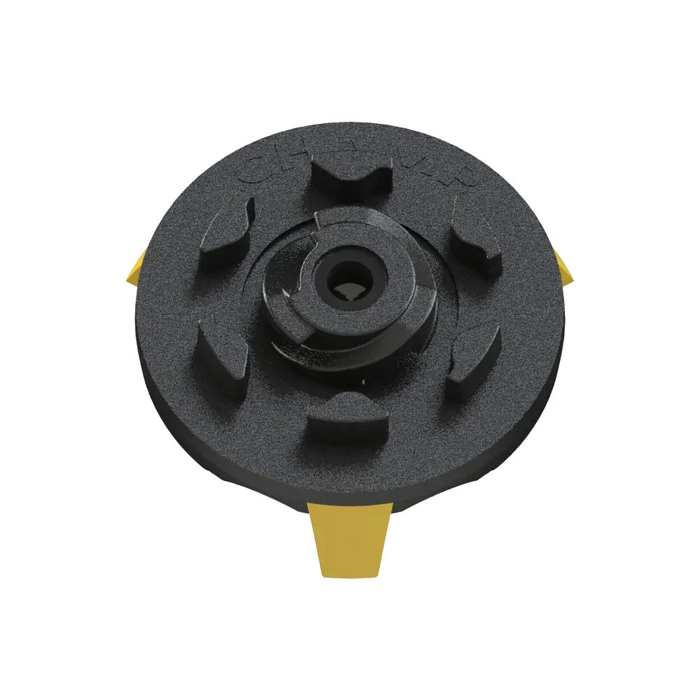 Back view of ProStinger Golf Spikes (Fast Twist® 3.0) | Yellow/Black