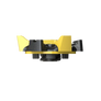 Side angle of the yellow and black Scorpion Stinger Golf Spikes