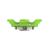 Side angle of green Pivix Golf Spikes