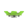 Side angle of green Pivix Golf Spikes