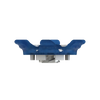 Side angle of blue Pivix Golf Spikes