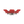 Side angle of red Pivix Golf Spikes
