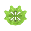 Front side angle of slime green Pulsar Golf Spikes