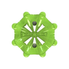 Front angle of slime green Pulsar Golf Spikes