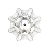 Back angle of white Pulsar Golf Spikes