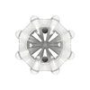 Front angle of white Pulsar Golf Spikes