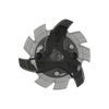 Front angle of black and gray Tour Flex Pro Golf Spikes