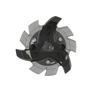 Front angle of black and gray Tour Flex Pro Golf Spikes