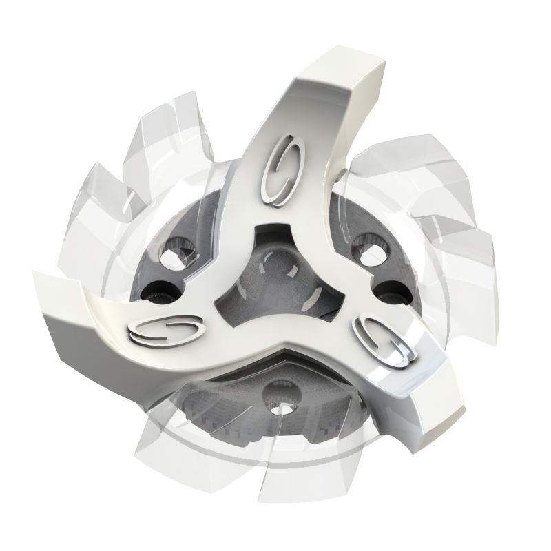 Tour Flex Pro Golf Spikes - TRANSLUCENT/WHITE (Fast Twist® 3.0