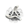 Side angle of white Tour Flex Pro Golf Spikes