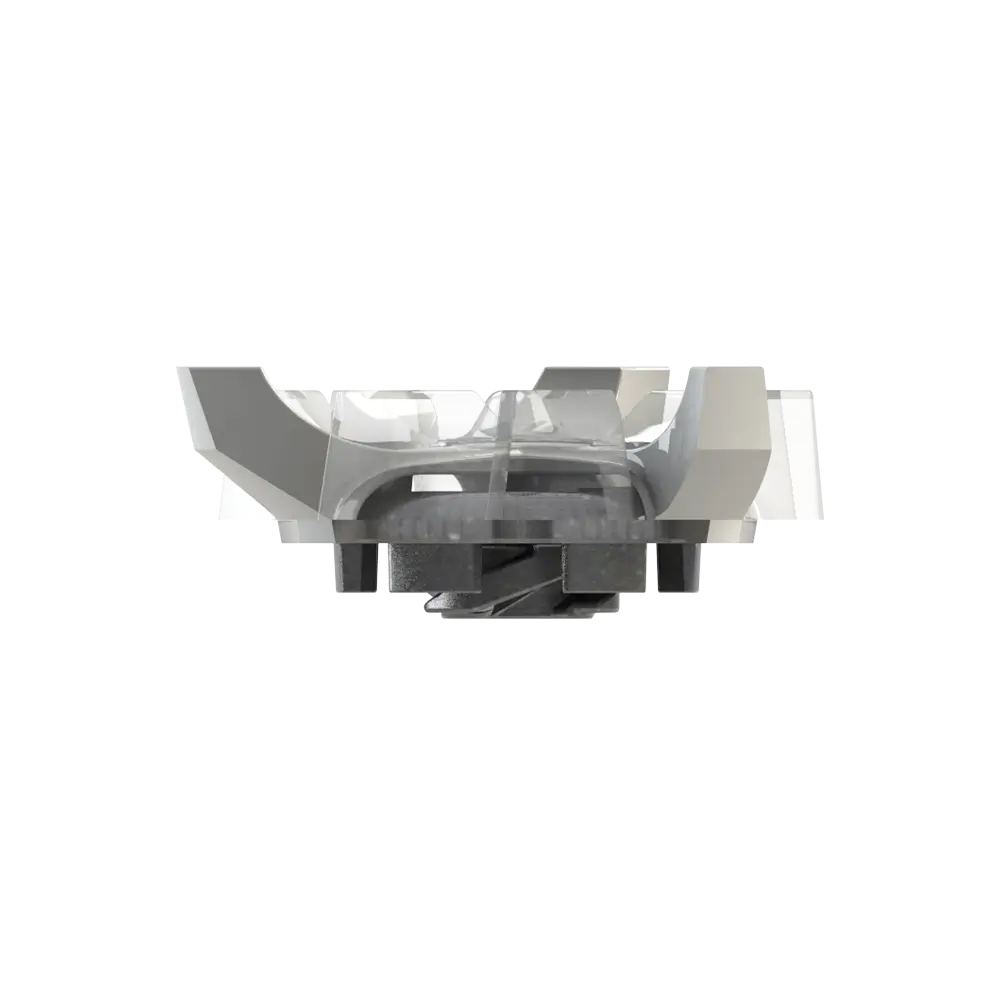 Side angle of white Tour Flex Pro Golf Spikes