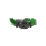 Side view of green and gray Tour Flex Pro golf spike traction device on a white background