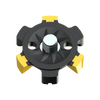 Bottom view of the Scorpion Stinger Golf Spikes Small Metal
