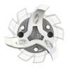 Top view of the white/translucent Nike Tour Flex Pro/Tornado Golf Spike. 