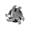 Front angle of silver Tornado Golf Spike