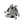 Front angle of silver Tornado Golf Spike