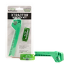 A green Softspikes Xtractor Wrench Kit with a two-prong insertion wrench and an additional tool, packaged for easy spike removal and installation.