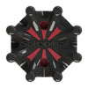 Pulsar Golf Spikes (Small Metal) | Black/Red